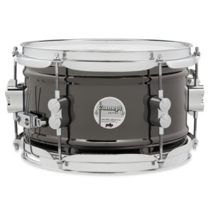 PDP Concept Series Metal Snare, 6" x 10", Black Nickel Over Steel