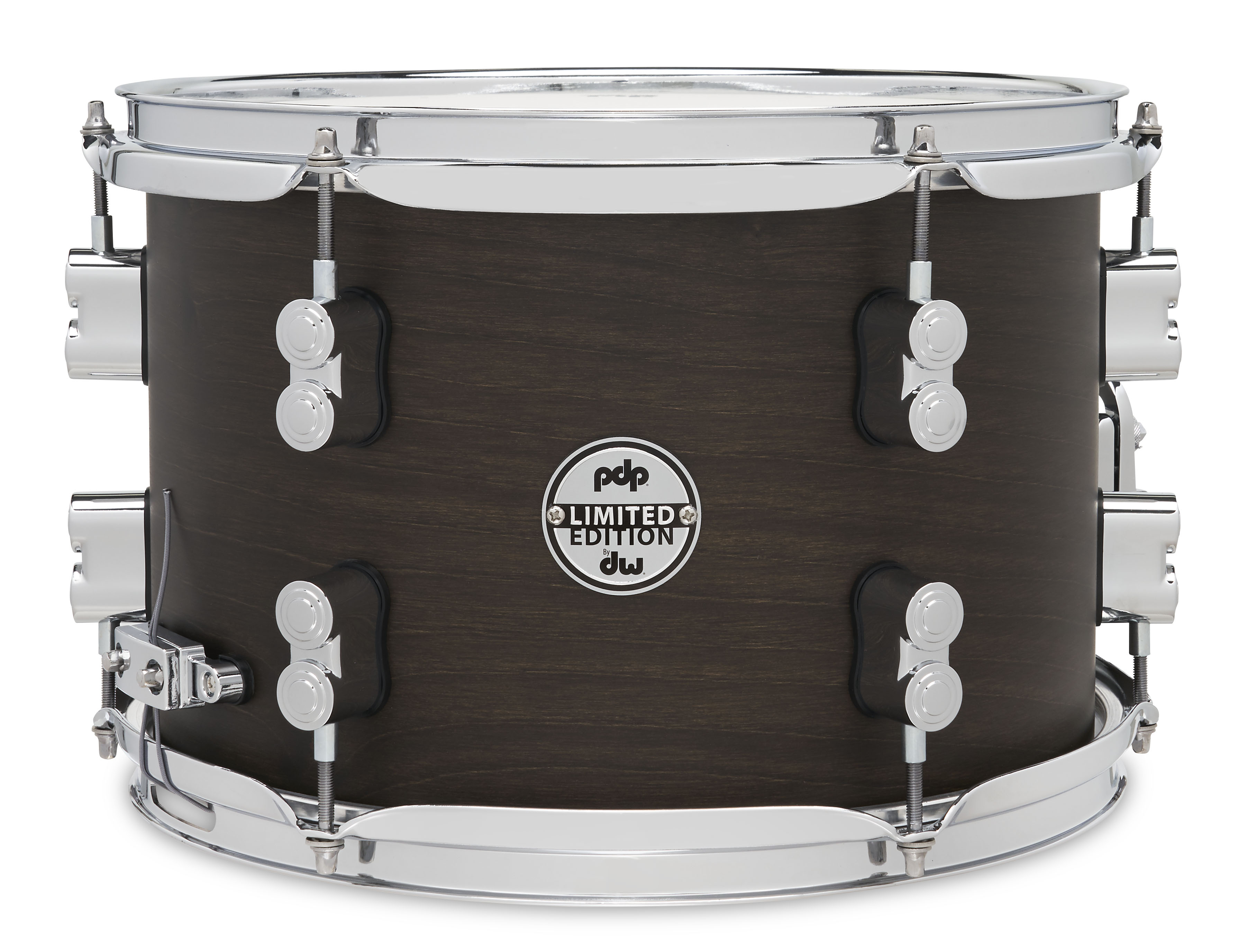 PDP Concept Maple 8" x 12" Dry Snare Satin Walnut Stain with Chrome Hardware