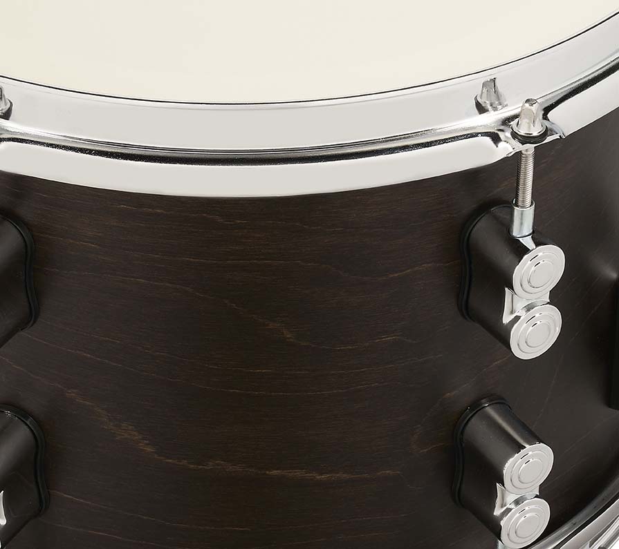 PDP Concept Maple 8" x 12" Dry Snare Satin Walnut Stain with Chrome Hardware - Image 6