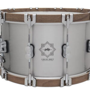 Concept Select 8" x 14" 3mm Aluminum with Walnut Wood Hoops Snare