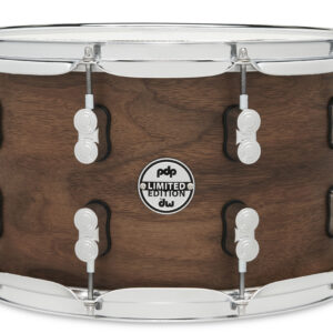 PDP LTD Maple/Walnut Snare, Natural Satin, 8" x 14"
