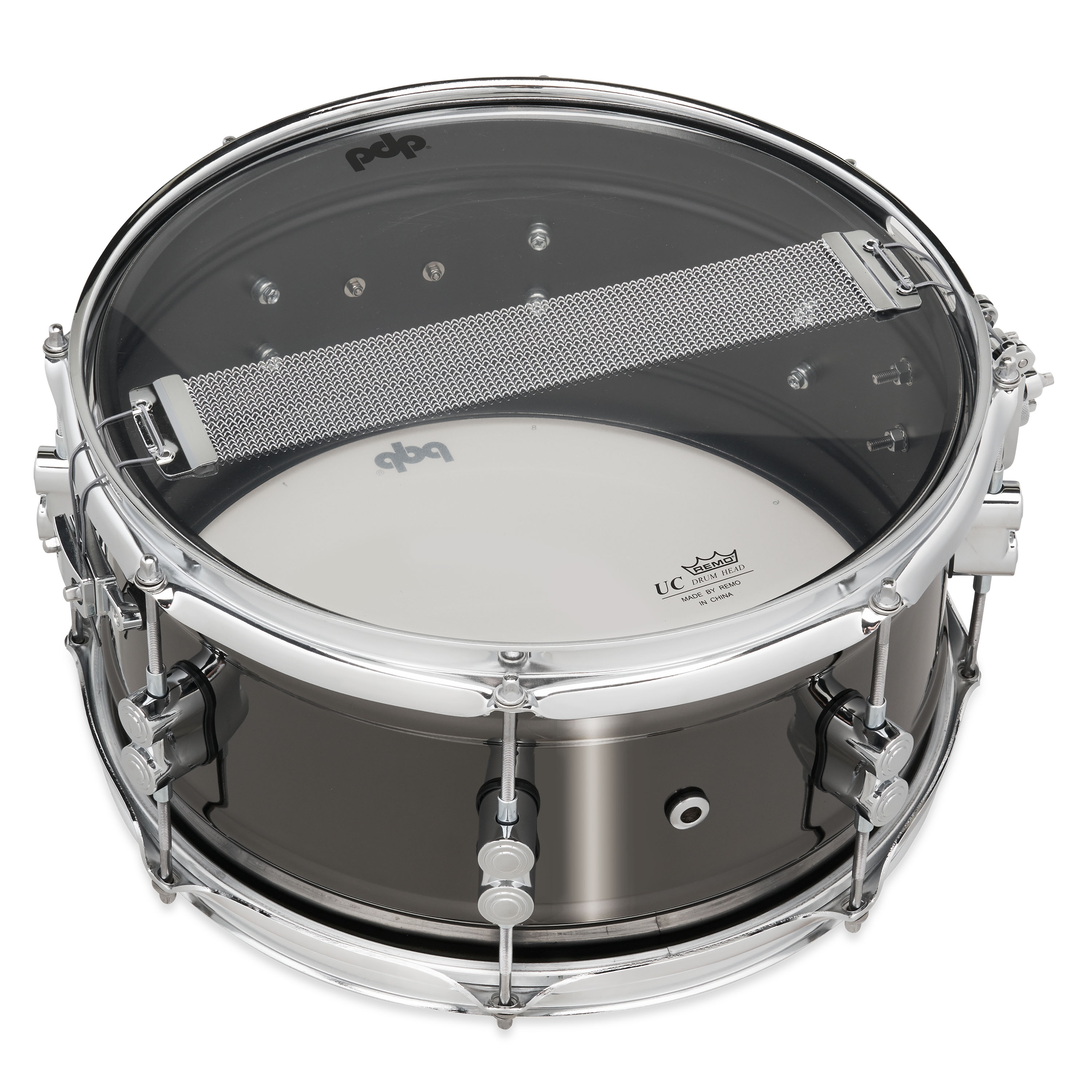 PDP Concept Series Metal Snare, 6.5" x 13", Black Nickel Over Steel w/ Chrome Hardware - Image 3