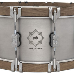 Concept Select 6.5" x 14" 3mm Aluminum with Walnut Wood Hoops Snare