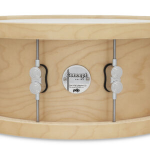 Concept 20-Ply 6.5" x 14" Thick Wood Hoop Natural Maple Snare