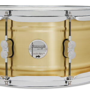 Concept Series 6.5" x 14" 1.2mm Natural Satin Brushed Brass Snare