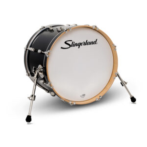 Studio King Bass Drum, 14" x 18", Del Norte Black Lacquer